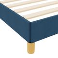 vidaXL Posteľ s pružinovým rámom s matracmi Modrá 120 x 190 cm látka