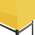 vidaXL Strieška na altánok 270 g/m², 4x3 m, žltá