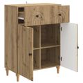 vidaXL Servírovacia skriňa Dub artisan 66 x 34,5 x 90 cm