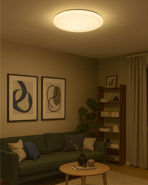 LED stropné svietidlo TR-602C - IPOLY 60W 5700lm ø58cm CCT + ovládač Trixline