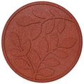vidaXL Kameň na schodíky 6 ks Červená Ø 44 x 2 cm Guma