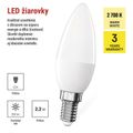 LED žiarovka Classic sviečka / E14 / 2,2 W (25 W) / 250 lm / teplá biela