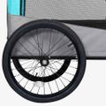 vidaXL Vozík pre domáce zvieratá na bicykel/beh 2-v-1, modro sivý