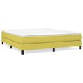 vidaXL Posteľný rám s boxspringom zelená 160x200 cm látka