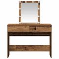 vidaXL Toaletný stolík Staré drevo 100 x 40 x 130 cm Kompozitné drevo