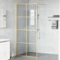 vidaXL Stena walk-in sprchy Zlatá 90 x 195 cm tvrdené sklo