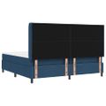vidaXL LED box s pružinami s čelnou doskou Modrá 200 x 200 cm látka