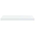 vidaXL Plávajúce nástenné police 2 ks, lesklé biele 60x23,5x3,8cm, MDF