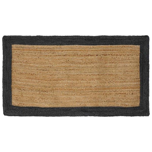 vidaXL Kusové koberce Tmavosivá 100 x 200 cm Juta