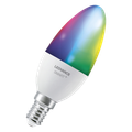 LEDVANCE SMART LED žiarovka CLAS B 40 4,9 W E14 Multicolor