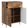 vidaXL Servírovacia skriňa Staré drevo 66 x 34,5 x 90 cm