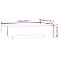 vidaXL Konferenčný stolík, dub sonoma 100x49,5x31 cm kompozitné drevo