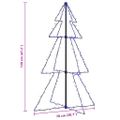 vidaXL Vianočný stromček, kužeľ, 160 LED, dovnútra aj von 78x120 cm