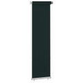 vidaXL Vonkajšia zatemňovacia roleta 65 (Š) x 230 (V) cm tmavozelená HDPE