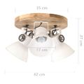 vidaXL Industriálna stropná lampa 25 W, biela 42x27 cm E27