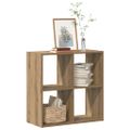 vidaXL Knižnica dub artisan 68,5x32x68,5 cm kompozitné drevo