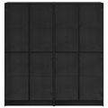 vidaXL Highboard 2 ks Čierny dub 68 x 37 x 142 cm Kompozitné drevo