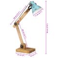 vidaXL Stolová lampa 25 W šmuhovaná modrá 23x18x96 cm E27