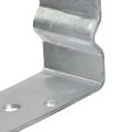 vidaXL Kotviace pätky 2 ks strieborné 14x6x15 cm pozinkovaná oceľ
