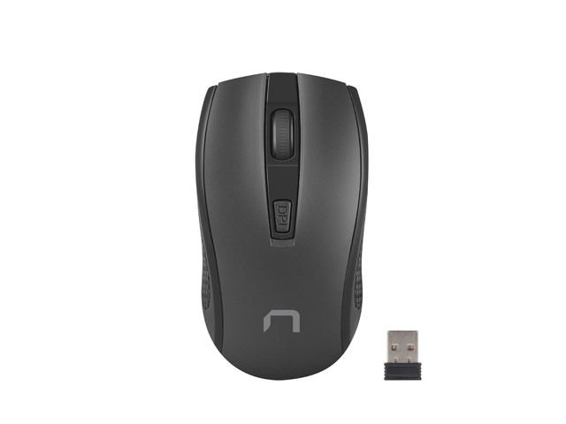 Natec optická myš JAY 2/1600 DPI/Kancelárska/Optická/1 600 DPI/Bezdrôtová USB/Čierna