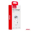 Nabíjačka do auta 2xUSB-A 12/24V AMiO-03879