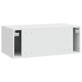 vidaXL Nástenná TV skrinka 59,5 x 41 x 30 cm Biela s vysokým leskom