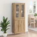 vidaXL Highboard 2 ks Remeselný dub 69,5 x 34 x 180 cm