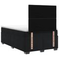 vidaXL Posteľ boxspring s matracom Čierna 120 x 200 cm Zamat