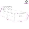 vidaXL Polohovací postel s matrací Modrá 90 x 200 cm Látka