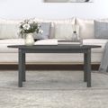 vidaXL Konferenčný stolík sivý 110x55x45 cm borovicový masív