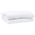 vidaXL Paplón 240 x 220 x 4 cm Žiadne Polyester Biela Priedušná