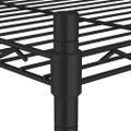 vidaXL Regál s 3 policami 60x35x76 cm čierny 150 kg