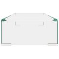 vidaXL TV stojan/stojan pod monitor z priehľadného skla, 60x25x11 cm