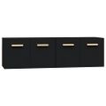 vidaXL Nástenné skrinky 2 ks čierne 60x36,5x35 cm spracované drevo
