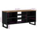vidaXL TV skrinka 100x33x46 cm masívny mangovník a spracované drevo