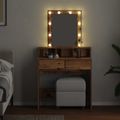 vidaXL Toaletný stolík Staré drevo 80 x 41 x 144.5 cm Kompozitné drevo