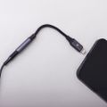Forever adaptér audio AJL-01 jack 3,5 mm - Lightning black