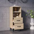 vidaXL Komoda vo farbe dubu sonoma 34,5x34x90 cm spracované drevo