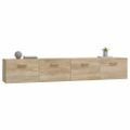 vidaXL Nástenné skrinky 2 ks dub sonoma 100x36,5x35 cm sprac. drevo