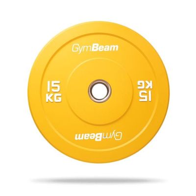 Gumový kotúč Bumper 51 mm - GymBeam, žltá, 15 kg