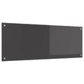 vidaXL Kuchynský obklad Tmavo šedá 110 x 40 cm tvrdené sklo