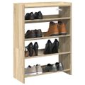 vidaXL Regál na topánky dub sonoma 60x25x81 cm spracované drevo
