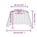 vidaXL Tienidlo na stropnú lampu hnedé Ø50x30 cm prútené