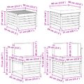 vidaXL Záhradná súprava gaučov 7 ks Prírodná