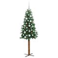 vidaXL Úzky vianočný stromček Zelená 150 cm