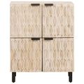 vidaXL Servírovacia skriňa Biele umývanie dokončenie 60 x 33 x 75 cm