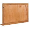 vidaXL Nástenné zrkadlo s poličkou 100x12x60 cm masívne teakové sklo