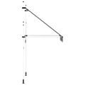 vidaXL Ručne zaťahovacia markíza, 150 cm, modro-biele pásiky