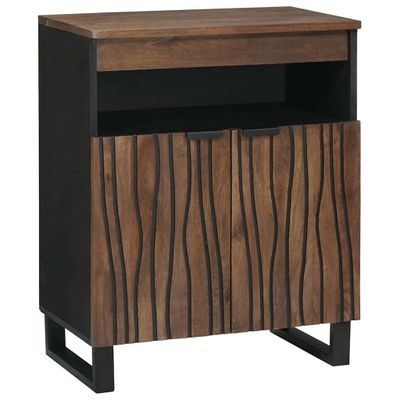 vidaXL Servírovacia skriňa Hnedá 60 x 33 x 75 cm mangový masív