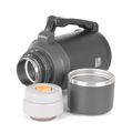 Termoska G21 nerezová 1200 ml, čierno-sivá
